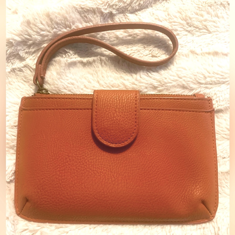 Universal Thread Wristlet Red/Rust Like New - image 1